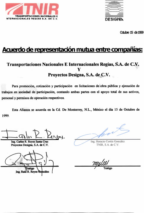 Transportaciones nacionales e internacionales regias, S.A. de C.V. 